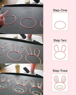 Bunny pancakes by Jenni Price on iheartnaptime.net ...these would be so fun for Easter!