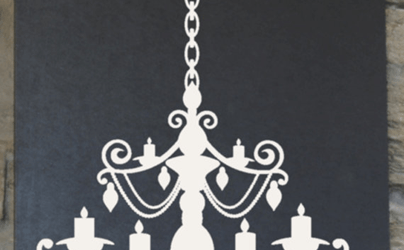 vinyl chandelier