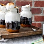 s'mores in a mason jar