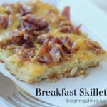Super easy and YUMMY breakfast skillet on iheartnaptime.net #recipes #breakfastfoods