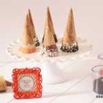 dipped ice cream cones