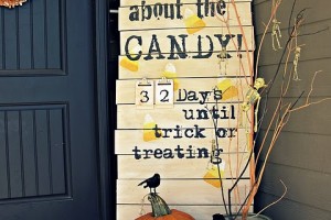 halloween count down halloween sign