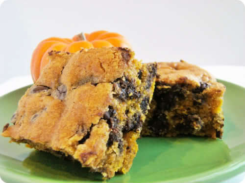 pumpkin chocalate chip bars