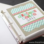 Christmas card memory book on iheartnaptime.net