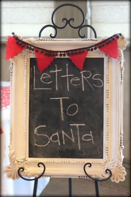 Frosted tree branch tutorials + letters to santa printable
