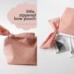 Little #Zippered Bow Pouch #pattern