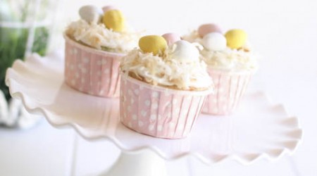 Cadbury cupcakes with toasted coconut ...yum!