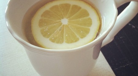 hot lemon water