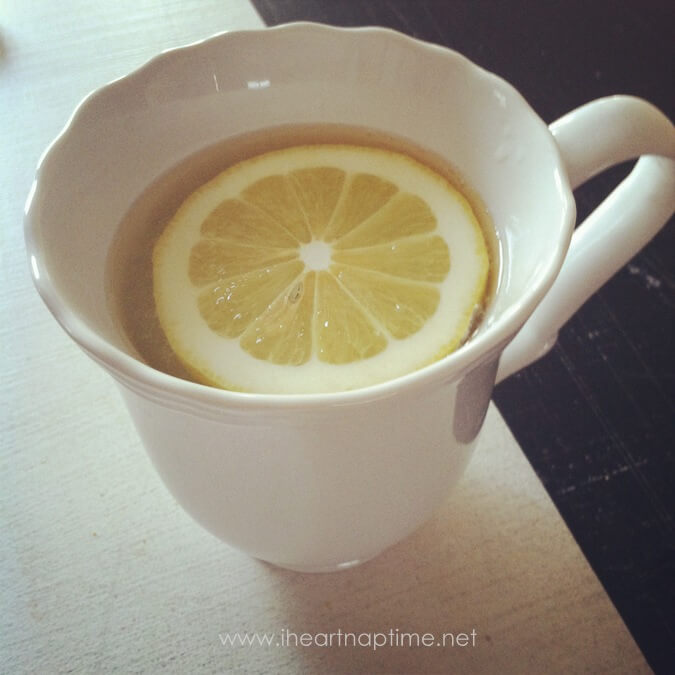 hot lemon water