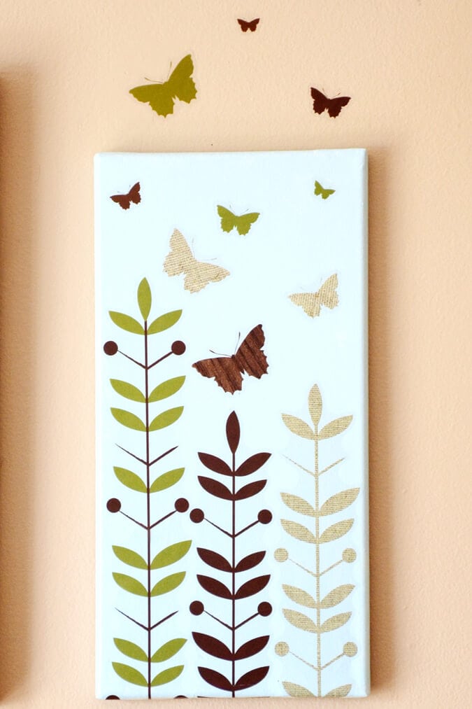 Butterfly canvas art I Heart Nap Time | I Heart Nap Time - Easy 