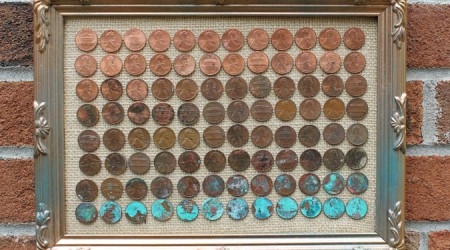 ombre penny art diy tutorial