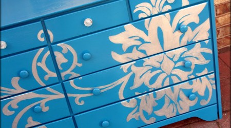 stenciled dresser 11