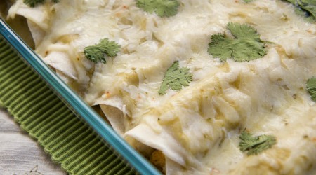 creamy chicken enchiladas
