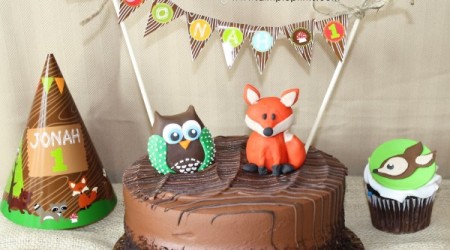 woodland camping party