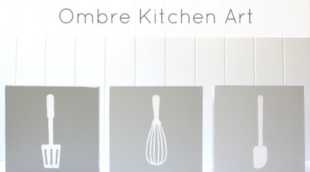 Learn how to create this ombre kitchen art on iheartnaptime.net #DIY #crafts