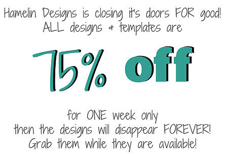 75% off Hamelin Designs