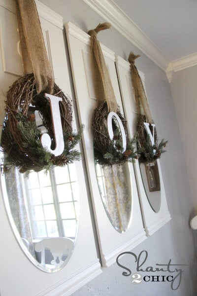 #DIY Joy wreaths for #Christmas on iheartnaptime.net by Shanty2Chic
