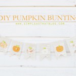 DIY Pumpkin Bunting