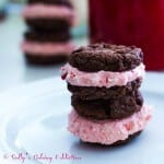 Chocolate Fudge Cookies with Candy Cane Buttercream by Sally's Baking Addiction on iheartnaptime.net