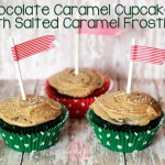 #Chocolate Caramel #Cupcakes with Salted Caramel Frosting by Sweet Rose Studio on iheartnaptime.net