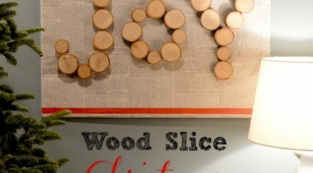 #DIY #wood slice canvas by East Coast Creative on iheartnaptime.net