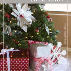 Beautiful NO-sew ruffled tree skirt from iheartnaptime.net