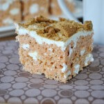 gingerbread rice krispie treats
