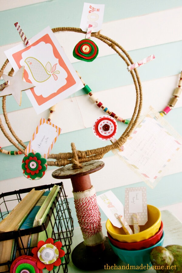 #DIY #Christmas Card Organizer by The Handmade Home on iheartnaptime.net
