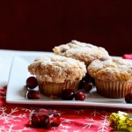 #Crumb Topped Cranberry Eggnog Muffins by Inspired By Charm on iheartnaptime.net