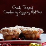 #Crumb Topped Cranberry Eggnog Muffins by Inspired By Charm on iheartnaptime.net