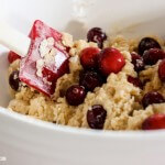#Crumb Topped Cranberry Eggnog Muffins by Inspired By Charm on iheartnaptime.net