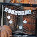 thankful chicken wire frame