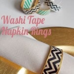 washi tape napkin rings