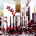 birch candle holders