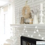 calm and cozy christmas mantel
