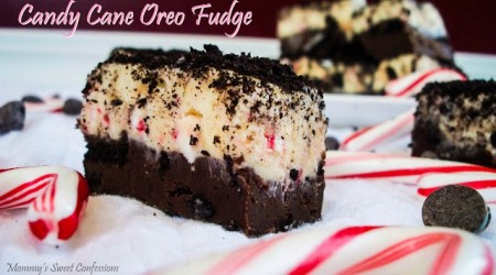 candy cane oreo fudge