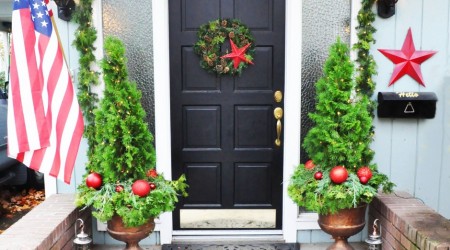 christmas front porch