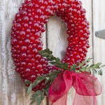red beaded wreath