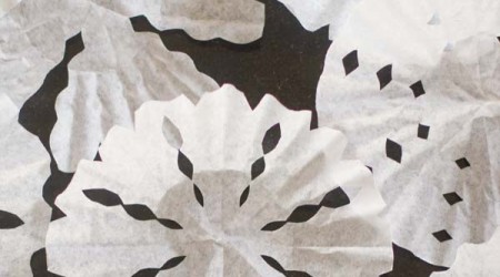 Coffee filter snowflakes for Newtown