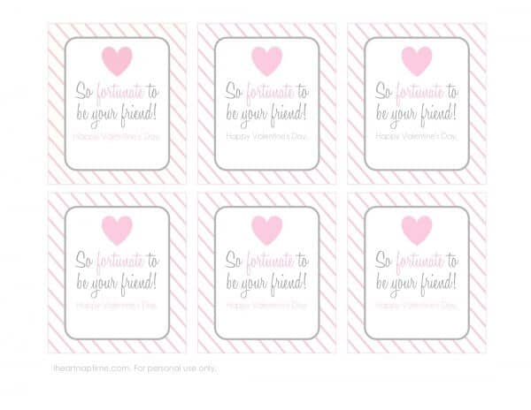 So "fortunate" to be your friend Valentine -adorable!! Download your free printable at iheartnaptime.com #ValentinesDay 000132