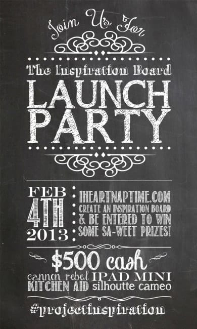 The Inspiration Board launch party on iheartnaptime.com 