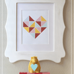 Free Triangle Valentines Wall Art
