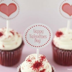 Valentine cupcake toppers {free download} on iheartnaptime.net
