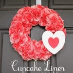 cupcake liner wreath