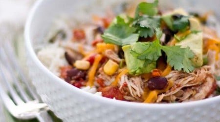 Slow cooker chicken taco bowls on iheartnaptime.com ...easy, healthy and delicious! A family favorite. #recipes