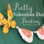 pretty valentines bunting