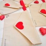 valentine fabric envelopes