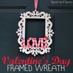 valentine's framed wreath