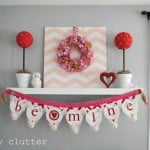valentines mantel