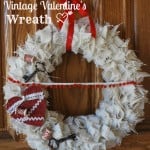 vintage valentine's wreath
